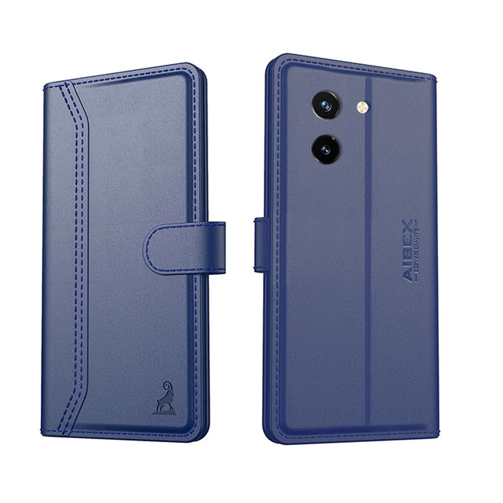 Vivo T3x 5G Aibex PU Leather Flip Cover Foldable Stand & Pocket Magnetic Closure - Aibex
